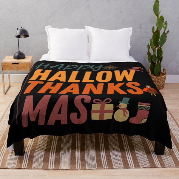 Item preview, HallowThanksMas - Funny Holiday Happy HallowThanksMas Halloween Christmas Thanksgiving Family designed and sold by ALITOPRINCE.