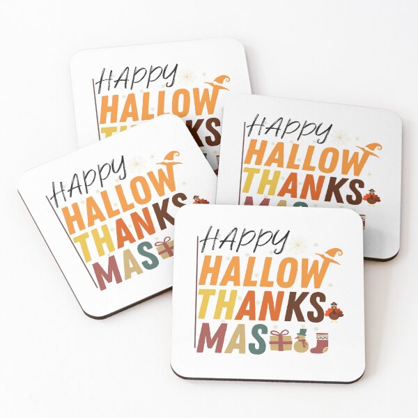 Item preview, HallowThanksMas - Funny Holiday Happy HallowThanksMas Halloween Christmas Thanksgiving Family designed and sold by ALITOPRINCE.