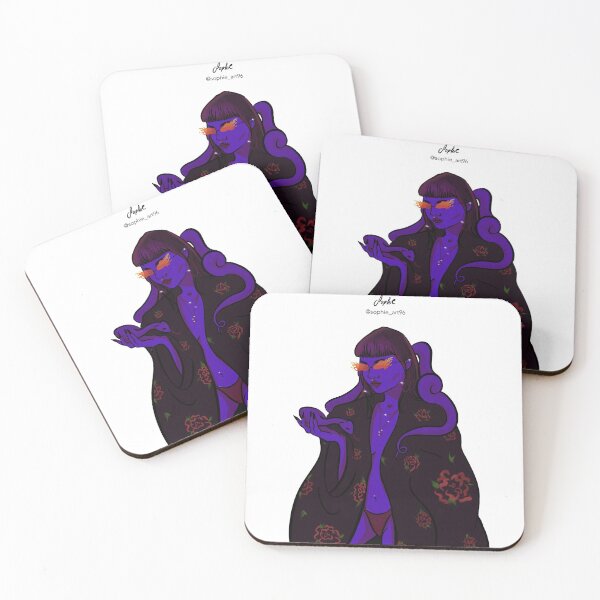 Item preview, Neon Snake & Roses Cinese Girl Sticker designed and sold by Sophieart96.