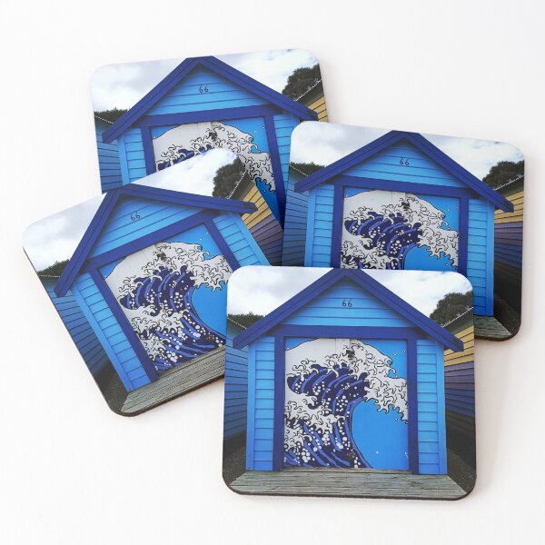 Item preview, Beach House | Hokusai | Brighton Beach | Melbourne | Australia designed and sold by iwaya-bazaar.