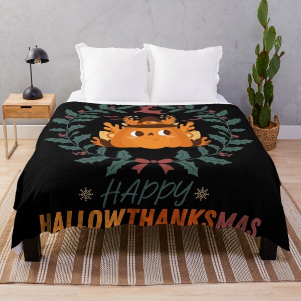 Item preview, HallowThanksMas - Funny Holiday Happy HallowThanksMas Halloween Christmas Thanksgiving Family designed and sold by ALITOPRINCE.