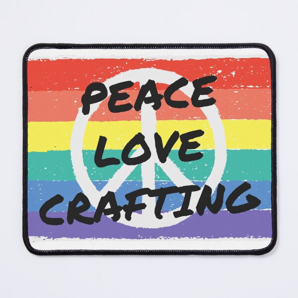 Item preview, Peace. Love. Crafting designed and sold by TheGreenGoat.