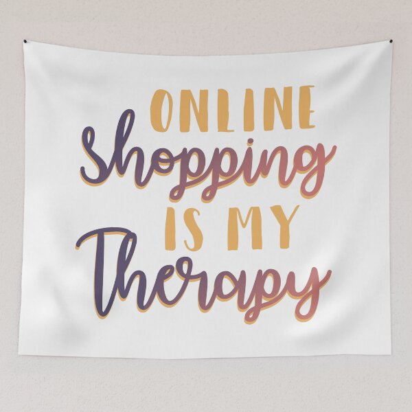 Item preview, Online shopping is my therapy designed and sold by RafaTakami.