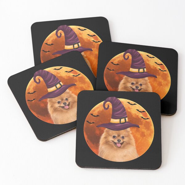 Item preview, Cute spitz dog with witch hat designed and sold by alaechamlal.