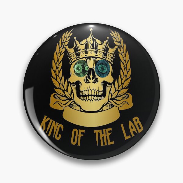 Item preview, KING OF THE LAB SKULL MEDICAL LAB TECH SCIENTIST  designed and sold by Hippiesole.