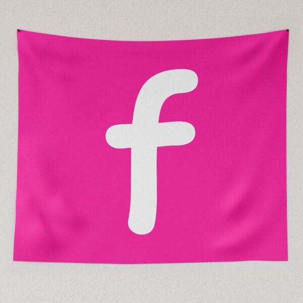 Item preview, Pink Letter f Lower Case Alphabet Girls Birthday Gift designed and sold by Shariss.