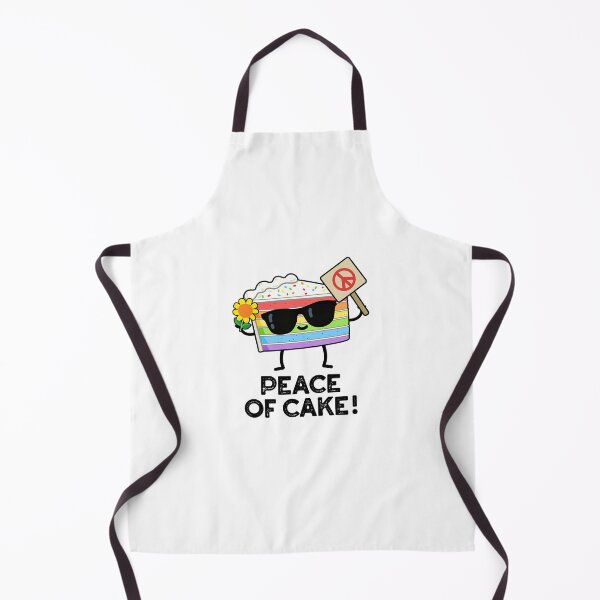 Item preview, Peace Of Cake Cute Food Puns designed and sold by punnybone.