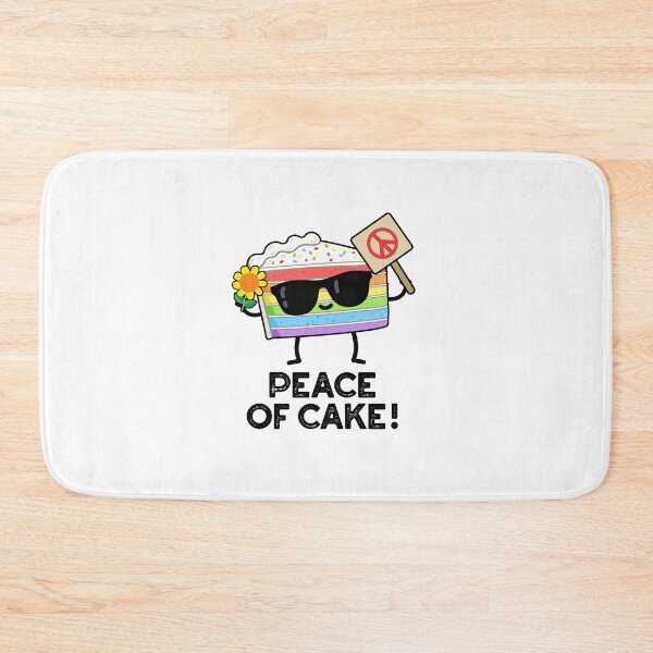 Item preview, Peace Of Cake Cute Food Puns designed and sold by punnybone.