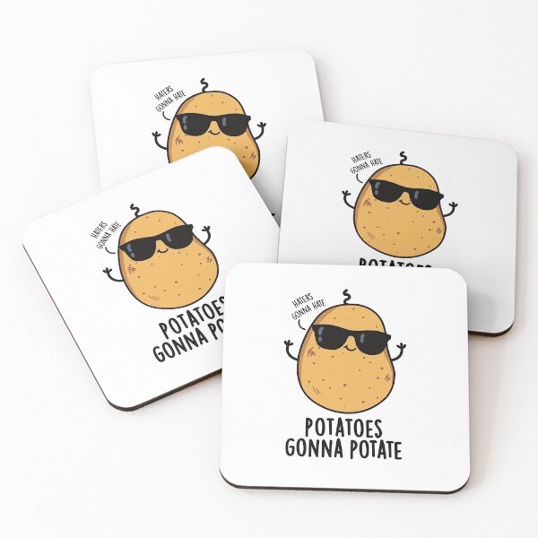 Item preview, Haters Gonna Hate Potatoes Gonna Potate Funny Potato Puns  designed and sold by punnybone.