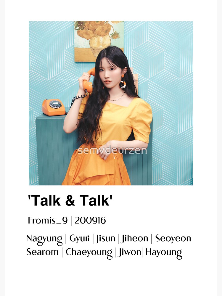 "Fromis_9 (Hayoung) - 'Talk & Talk' / KPOP Poster Sticker" Sticker for