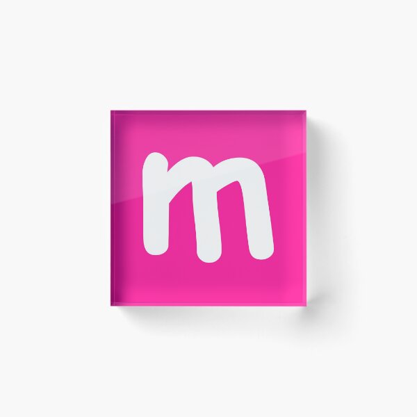 Item preview, Pink Letter m Lower Case Alphabet Girls Birthday Gift designed and sold by Shariss.