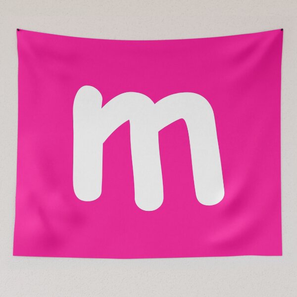 Item preview, Pink Letter m Lower Case Alphabet Girls Birthday Gift designed and sold by Shariss.