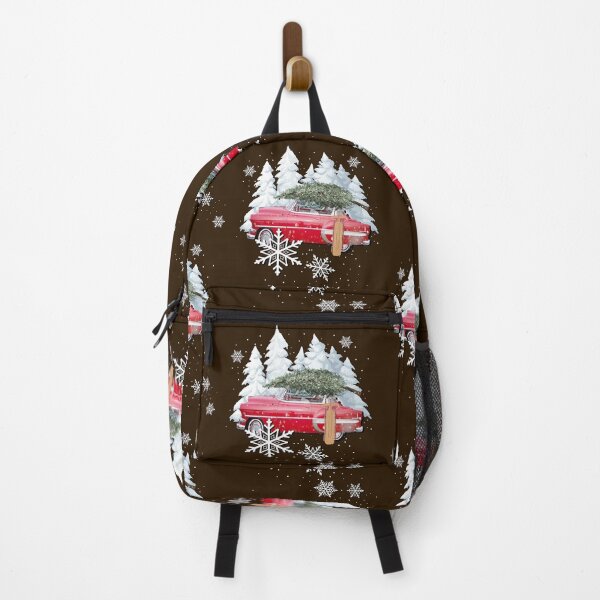 Item preview, Vintage Car & Xmas Tree Design Snowy Old Fashioned Christmas designed and sold by Cute & Sassy Custom Gifting Boutiques.