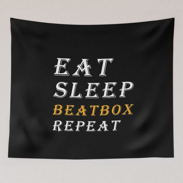 Item preview, Eat Sleep Beatbox Repeat designed and sold by dorento07.