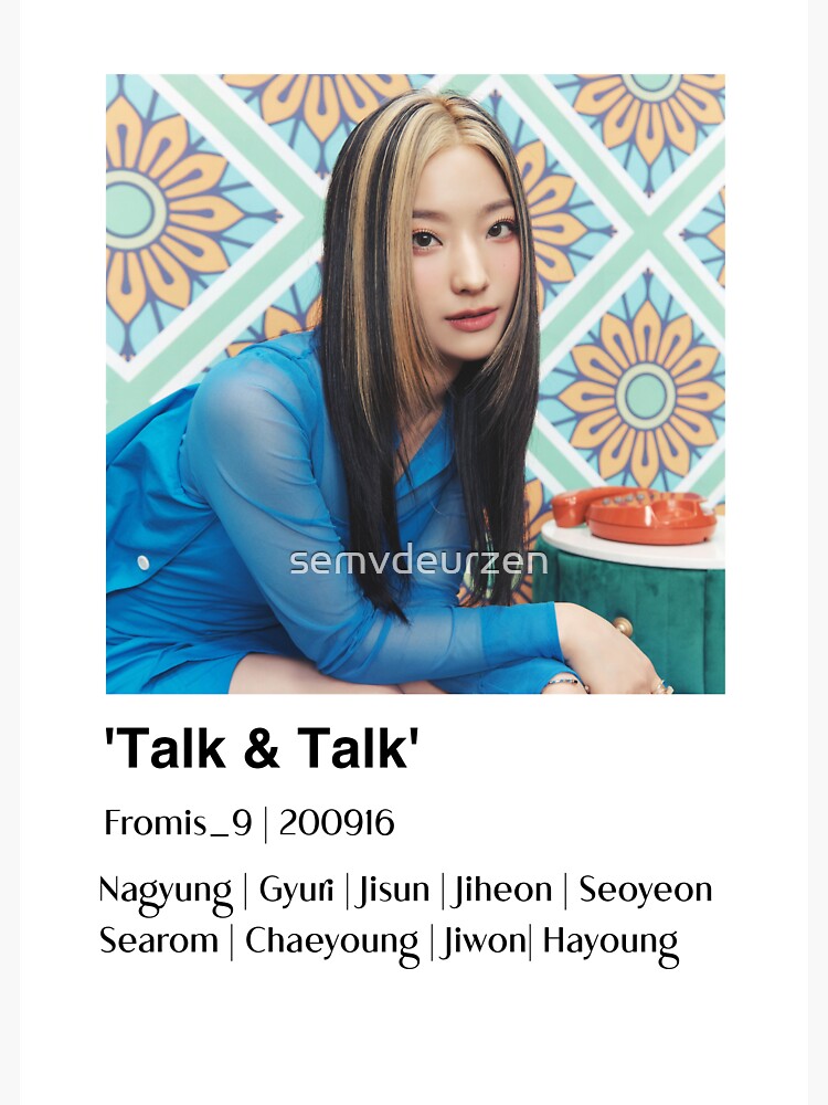 "Fromis_9 (Saerom) - 'Talk & Talk' / KPOP Poster Sticker" Sticker for