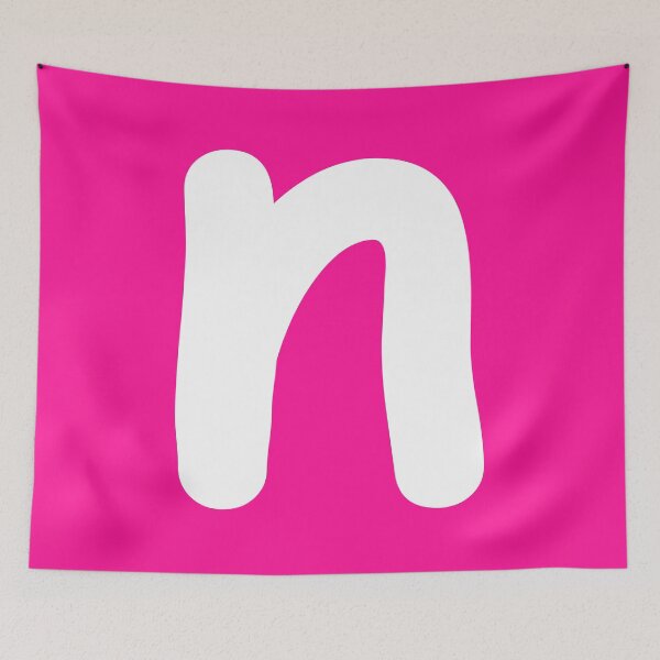 Item preview, Pink Letter n Lower Case Alphabet Girls Birthday Gift designed and sold by Shariss.