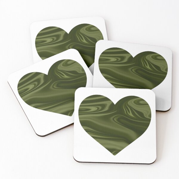 Item preview, Holographic Green Silk Heart Marble Chrome Design designed and sold by PrettyPage.
