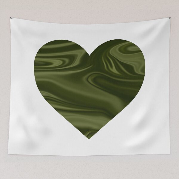 Item preview, Holographic Green Silk Heart Marble Chrome Design designed and sold by PrettyPage.