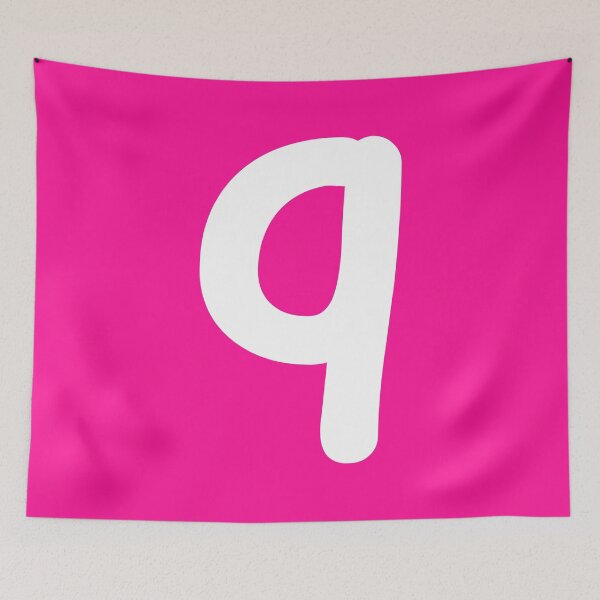 Item preview, Pink Letter q Lower Case Alphabet Girls Birthday Gift designed and sold by Shariss.