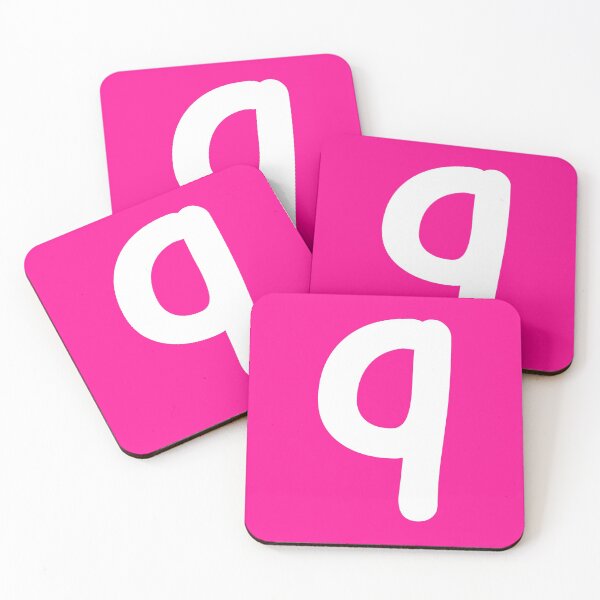 Item preview, Pink Letter q Lower Case Alphabet Girls Birthday Gift designed and sold by Shariss.