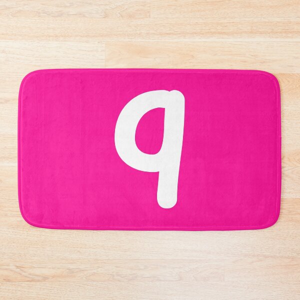 Item preview, Pink Letter q Lower Case Alphabet Girls Birthday Gift designed and sold by Shariss.