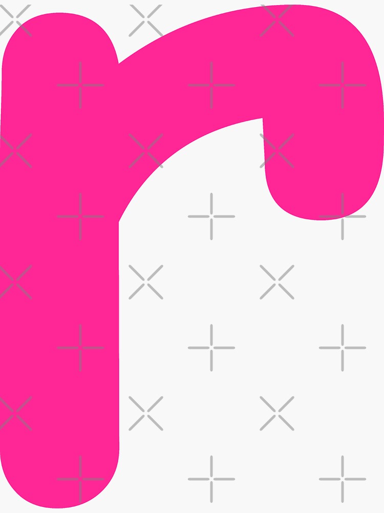 Letter R Pink Favorite Initial Monogram Zip Hoodie