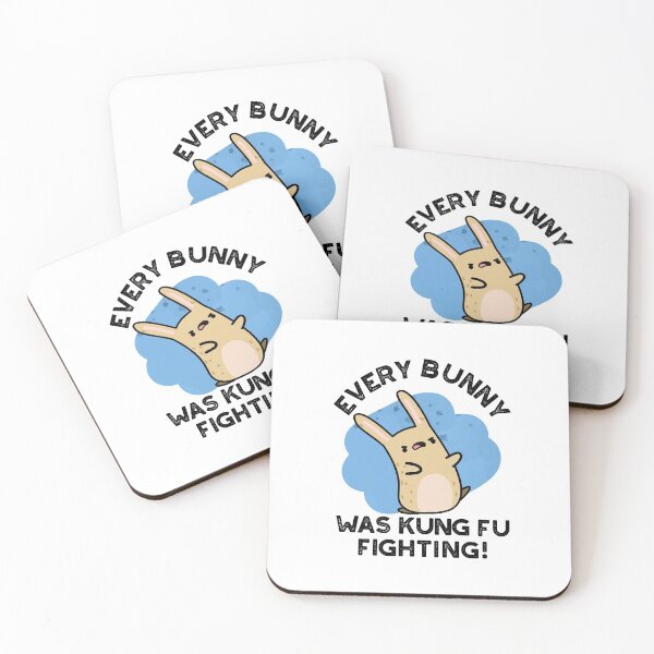 Item preview, Every Bunny Was Kung Fu Fighting Funny Rabbit Puns  designed and sold by punnybone.
