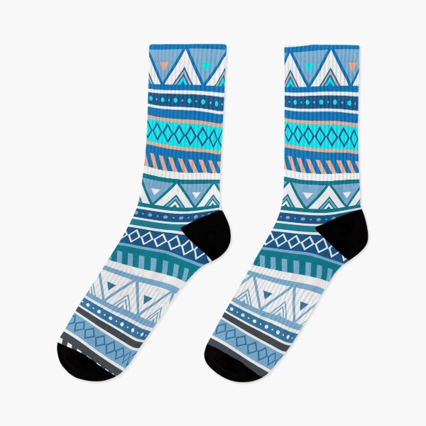 Item preview, Blue Aztec Style Pattern designed and sold by PerpetualDrift.