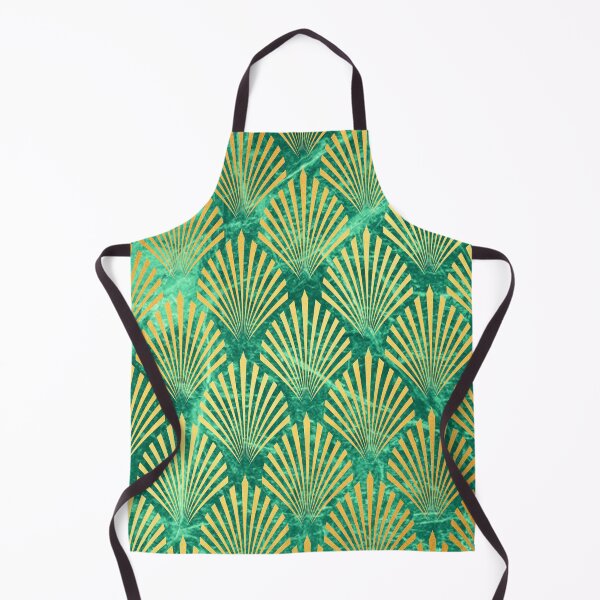 Item preview, Gold - emerald shell pattern designed and sold by urban-color.