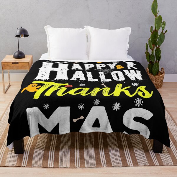 Item preview, HallowThanksMas - Funny Holiday Happy HallowThanksMas Halloween Christmas Thanksgiving Family designed and sold by ALITOPRINCE.