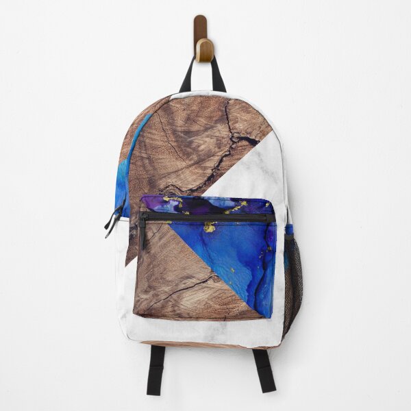 Item preview, Golden Galaxy Natural materials wood marble alcohol ink designed and sold by Inspiro Studio.