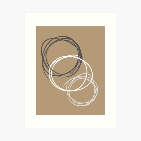 Item preview, Japandi Circles designed and sold by Coralgb.