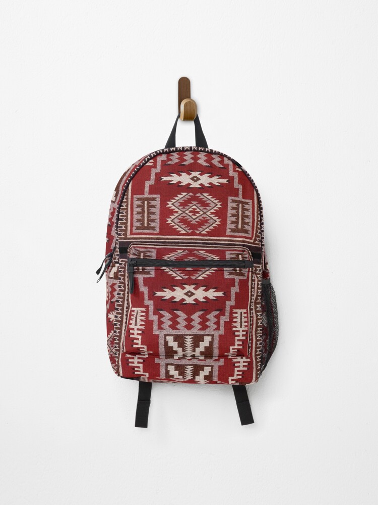 Thumbnail 1 of 3, Backpack, Native American Storm Pattern Rug Design designed and sold by PerpetualDrift.