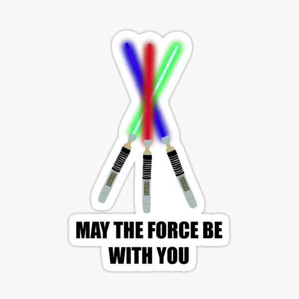 Item preview, May the force be with you lightsaber  designed and sold by ladylightwood.