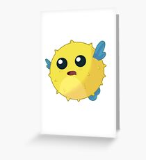 Pixel Fish Greeting Card
