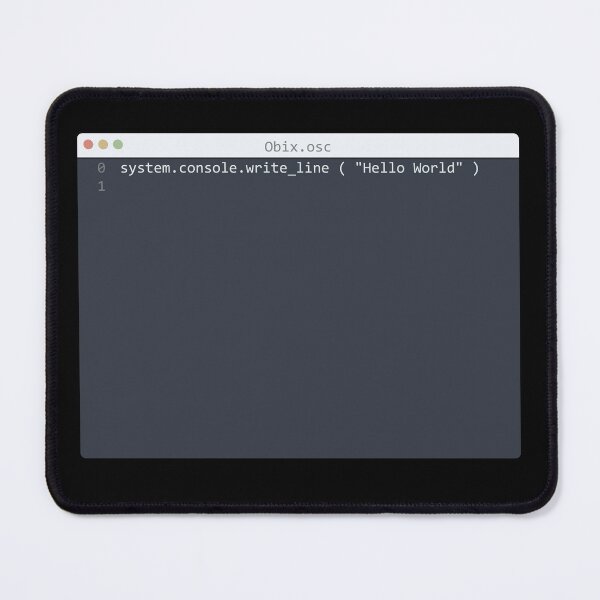 Item preview, . Obix language Hello World program sample in editor window designed and sold by IuriiVlasenko.