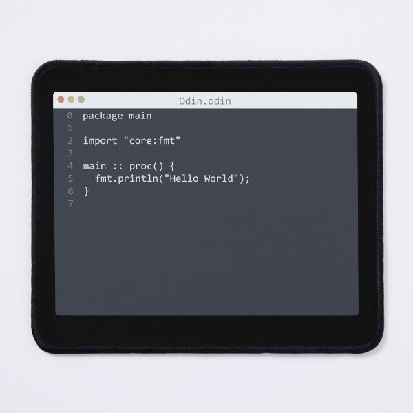 Item preview, . Odin language Hello World program sample in editor window designed and sold by IuriiVlasenko.