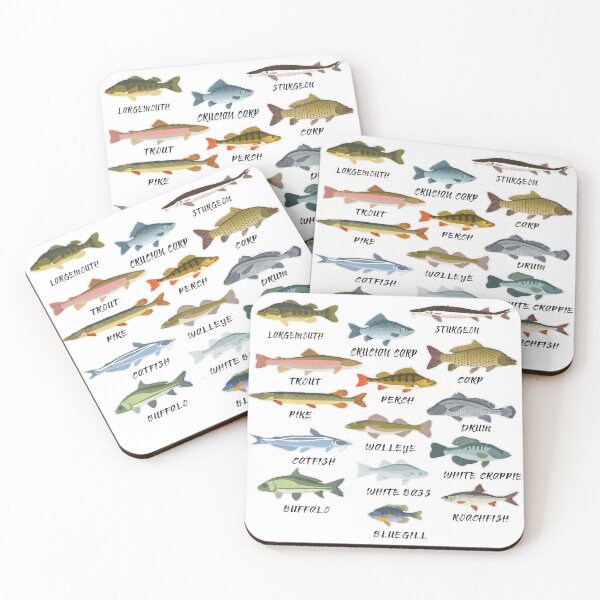 Item preview, Types Of Freshwater Fish Species Fishing T-Shirt designed and sold by lovelystore200.