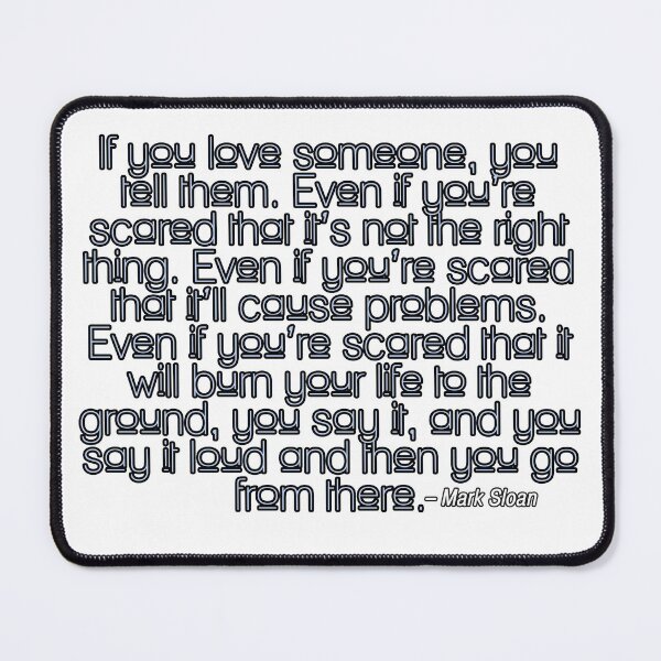Item preview, Mark Sloan - If you love someone designed and sold by cristinaandmer.