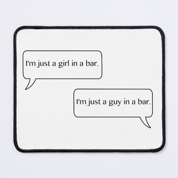 Item preview, Just a girl and a guy in a bar. designed and sold by cristinaandmer.