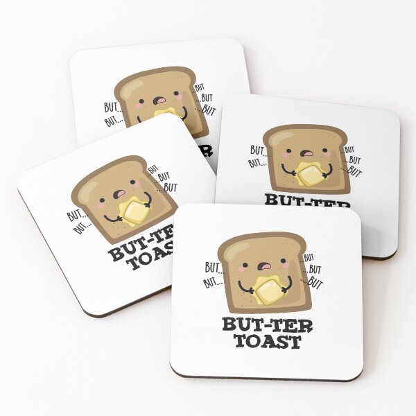 Item preview, Butter Toast Funny Bread Puns  designed and sold by punnybone.