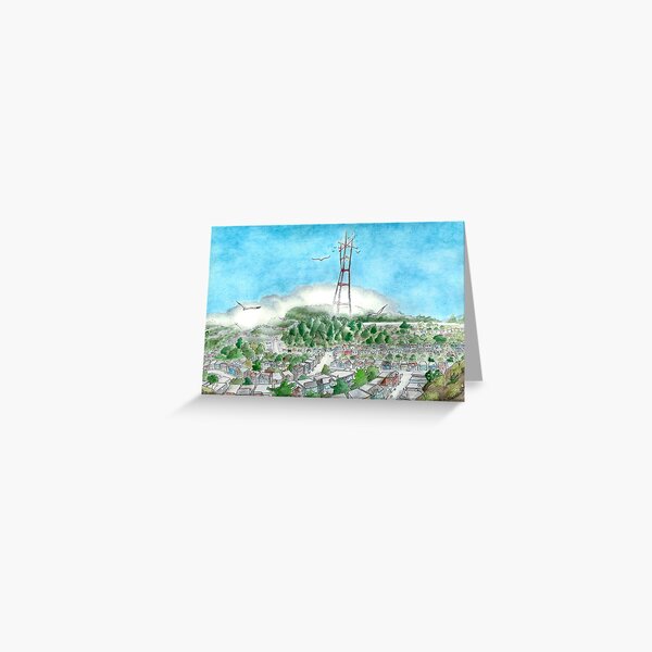 Item preview, Sutro Tower & Midtown Terrace designed and sold by Robin Galante Art .