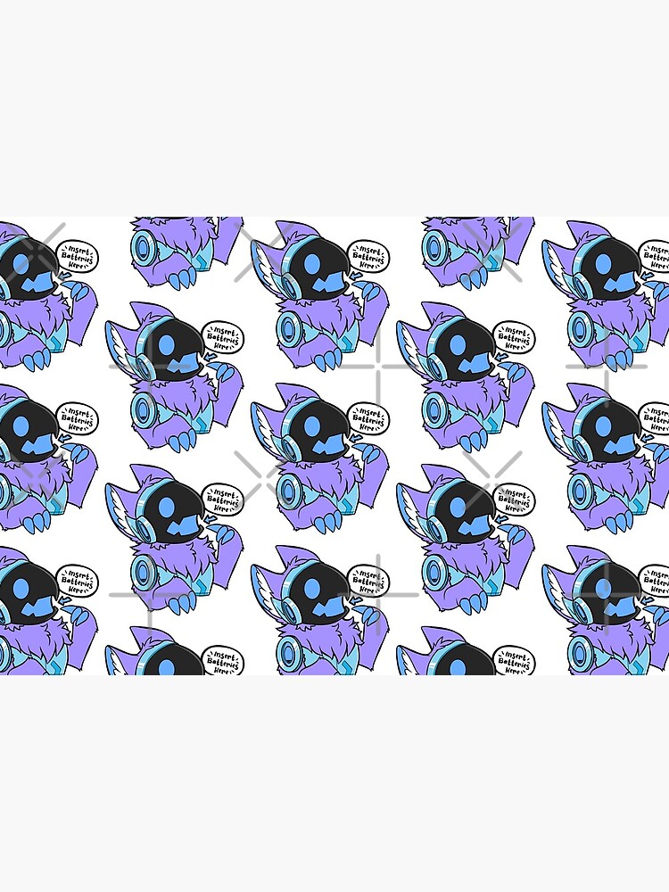 Protogen - Insert Batteries Here - Blue/Purple | Sticker