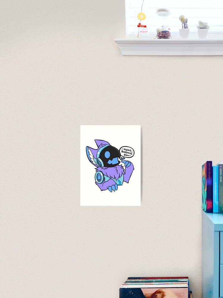 Protogen - Insert Batteries Here - Blue/Purple Sticker for Sale by  MillyD13