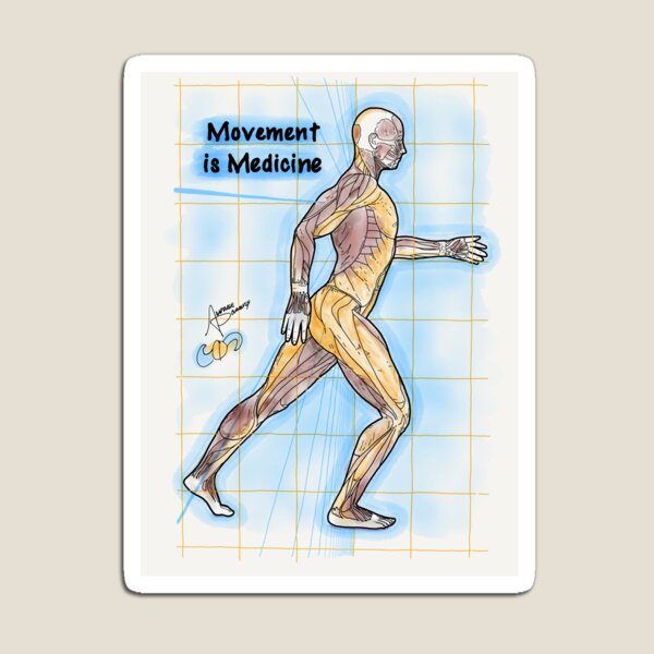 Aperçu de l'œuvre Le mouvement est médecine créée et vendue par AdaptablePolar.