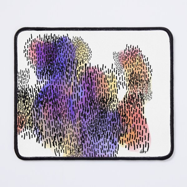 Item preview, abstract 4, small watercolor strokes white background designed and sold by MentaLee.