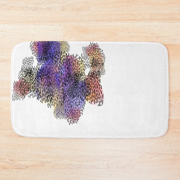 Item preview, abstract 4, small watercolor strokes white background designed and sold by MentaLee.
