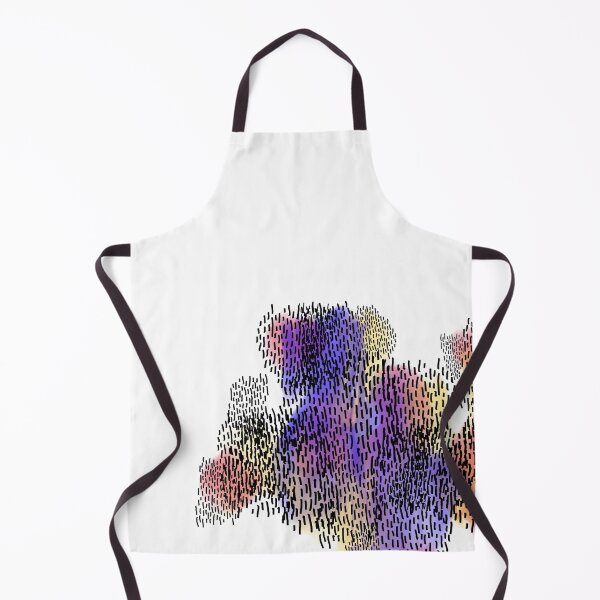 Item preview, abstract 4, small watercolor strokes white background designed and sold by MentaLee.
