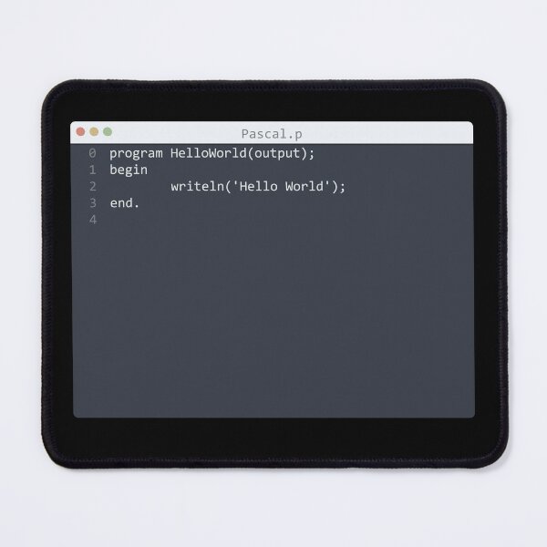 Item preview, . Pascal language Hello World program sample in editor window designed and sold by IuriiVlasenko.