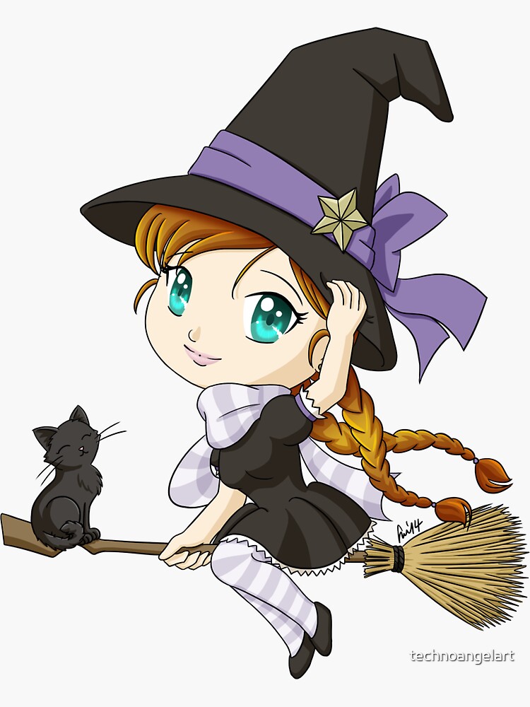 Chibi Witch by technoangelart